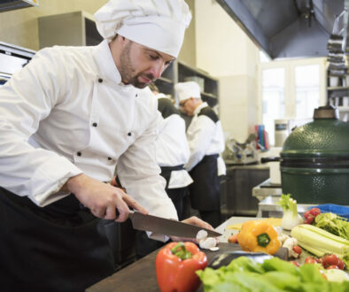 Restaurant chef at everyday work